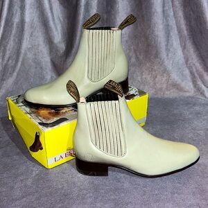 BOTINES la ESPUELLA LARA Leather Charros Boots